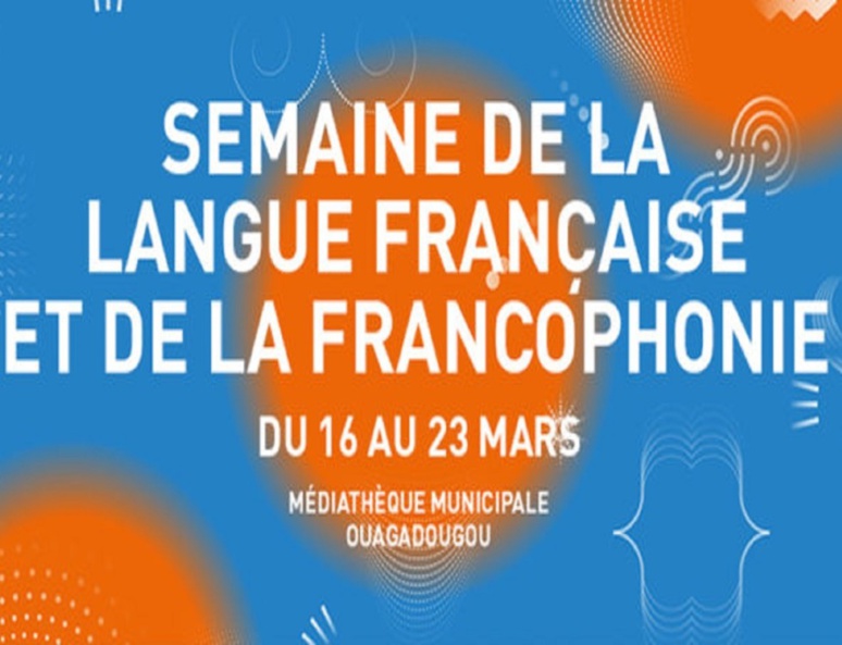 Affiche du programme de la Semaine de la langue francaise et de la francophonie au Burkina. (c) Institut français.