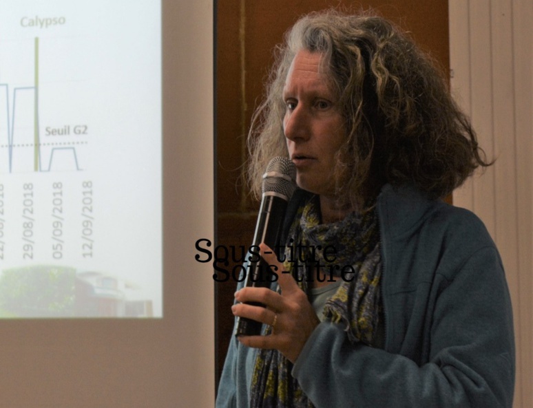 Agnès Verhaeghe, responsable technique de la station est revenue sur l'activité 2018 du Carpocapse (c) Frédérique Gelas Agnès Verhaeghe, responsable technique de la station est revenue sur l'activité 2018 du Carpocapse (c) Frédérique Gelas