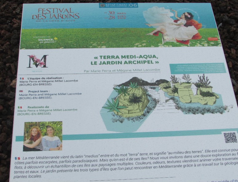 Le projet "Terra Medi-Aqua, le jardin archipel" réalisé par Marie Perra et Mégane Millet Lacombe (c) Pascale Luissint Le projet "Terra Medi-Aqua, le jardin archipel" réalisé par Marie Perra et Mégane Millet Lacombe (c) Pascale Luissint