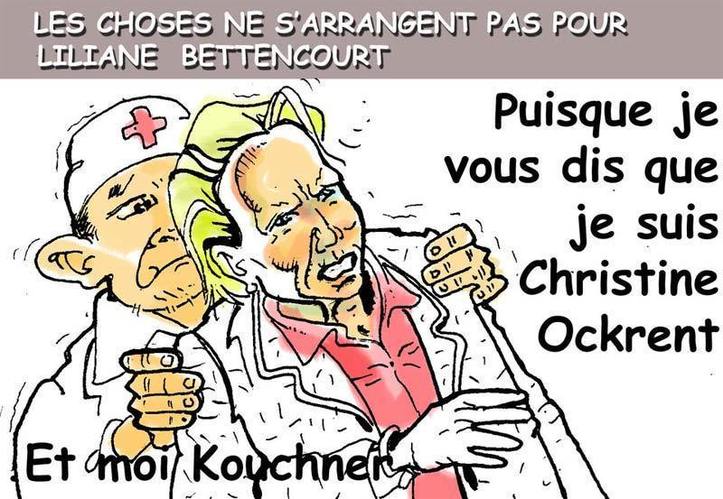 DESSIN DE PRESSE: Liliane se prendrait pour Christine ?
