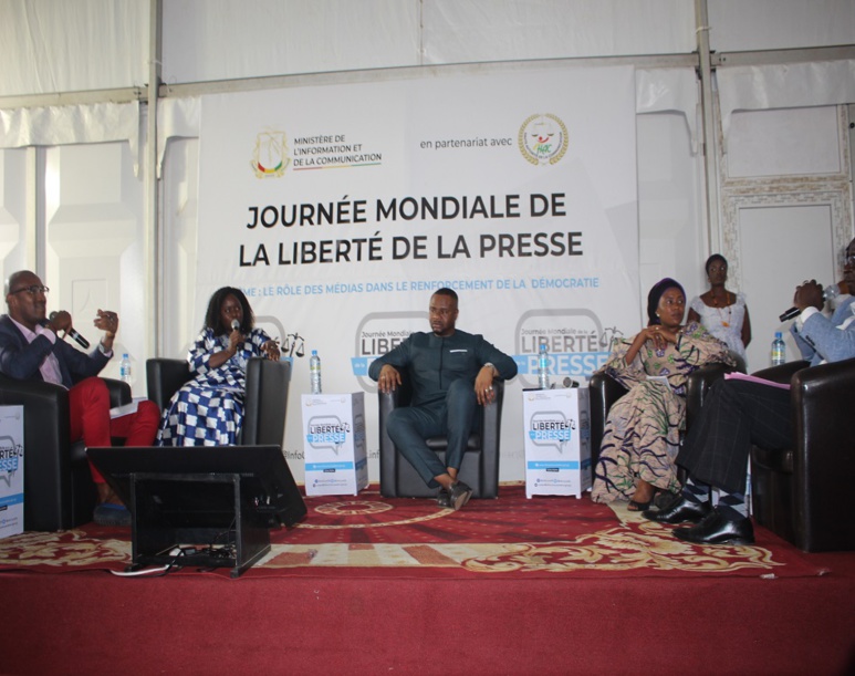 Célébration de la journée mondiale de la liberté de la presse à Conakry. (c) Boubacar Barry