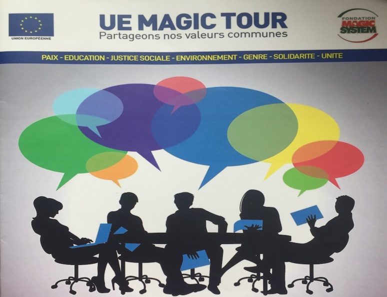 support de présentation du EU Magic Tour à la jeunesse (c) Laurence Marianne-Melgard