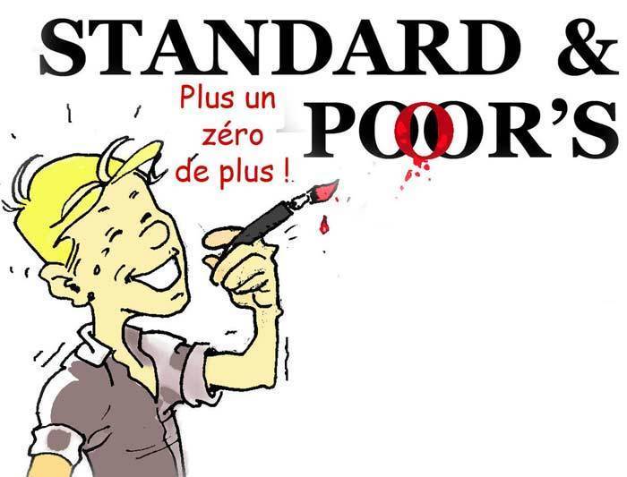 DESSIN DE PRESSE: Et une médaille pour l'agence de notation