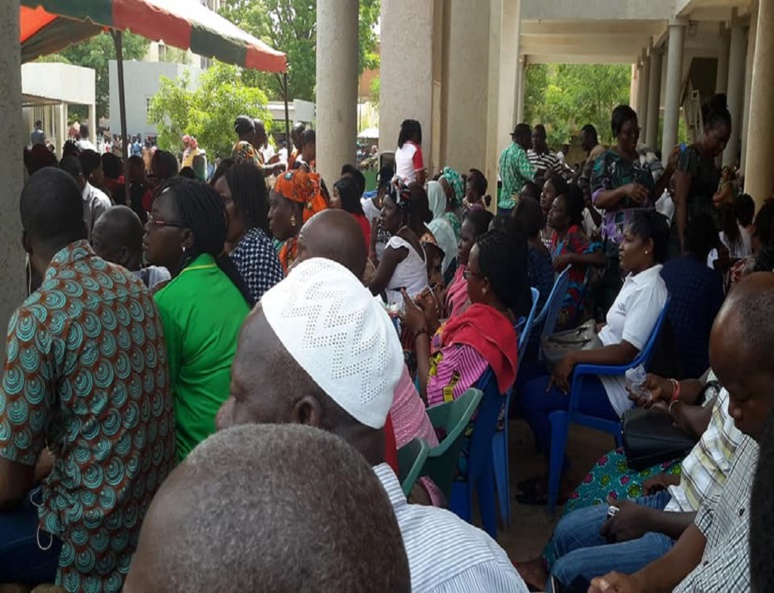 Jour 1 de la grève du SYNTSHA le 21 mai 2019 à la bourse du travail. (c) Syntsha officiel Jour 1 de la grève du SYNTSHA le 21 mai 2019 à la bourse du travail. (c) Syntsha officiel