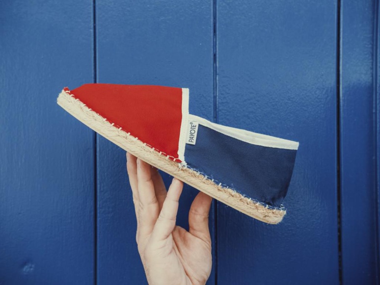 L'espadrille bicolore "francis", l'un des modèles de la marque d'Olivier Gelly (c) Payote L'espadrille bicolore "francis", l'un des modèles de la marque d'Olivier Gelly (c) Payote