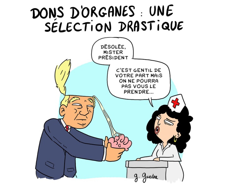 Le 22 juin, parlons du don d'organes ! Illustration (c) Guillaume Guedre. Le 22 juin, parlons du don d'organes ! Illustration (c) Guillaume Guedre.