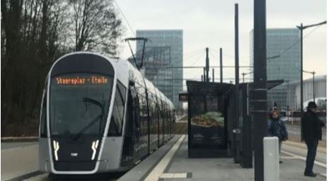 Le nouveau tram de la capitale luxembourgeoise Photo (C) Diana YT