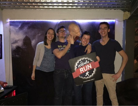 « Le tueur au SMS » à l’escape game Mind and Run d’Aix-en-Provence. Photo © Anne-Sophie Leroy « Le tueur au SMS » à l’escape game Mind and Run d’Aix-en-Provence. Photo © Anne-Sophie Leroy