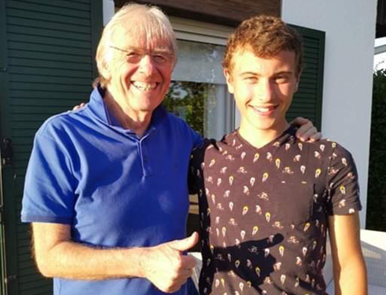 Tanguy Davy et Daniel Mangeas, le parrain de son aventure © Tanguy Davy Tanguy Davy et Daniel Mangeas, le parrain de son aventure © Tanguy Davy