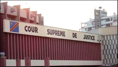 Bâtiment  de la cour Suprême de Justice à Kinshasa. Photo: Blaise Sanyila N.