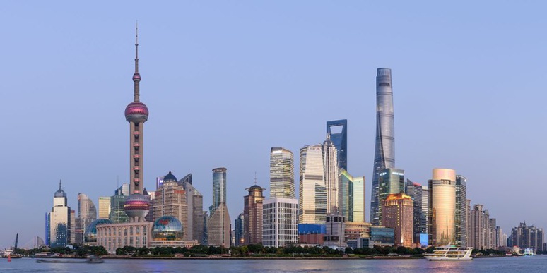 Vue panoramique du quartier de "Pudong" à Shanghai (c) Wikimedia Commons