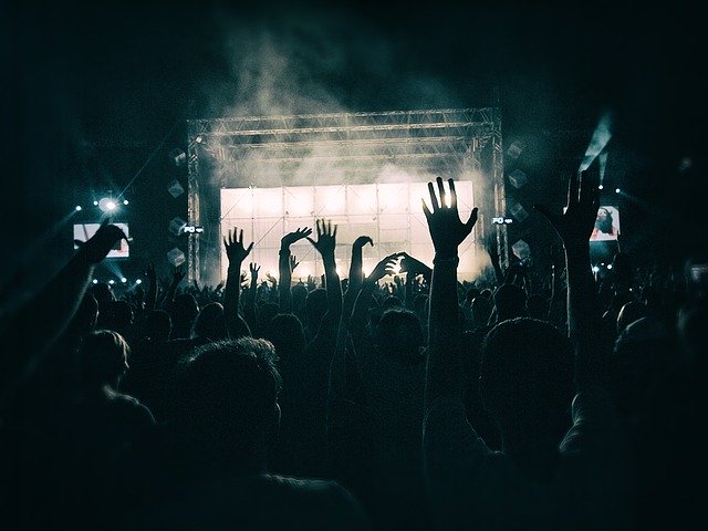 Raveurs profitant d'une free party (c) Pixabay