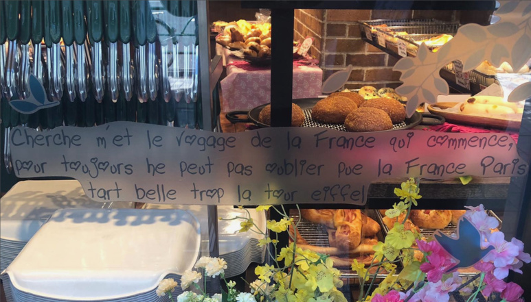 Un spécimen rare de franponais avec des petits coeurs. ©Florent Guérout Un spécimen rare de franponais avec des petits coeurs. ©Florent Guérout