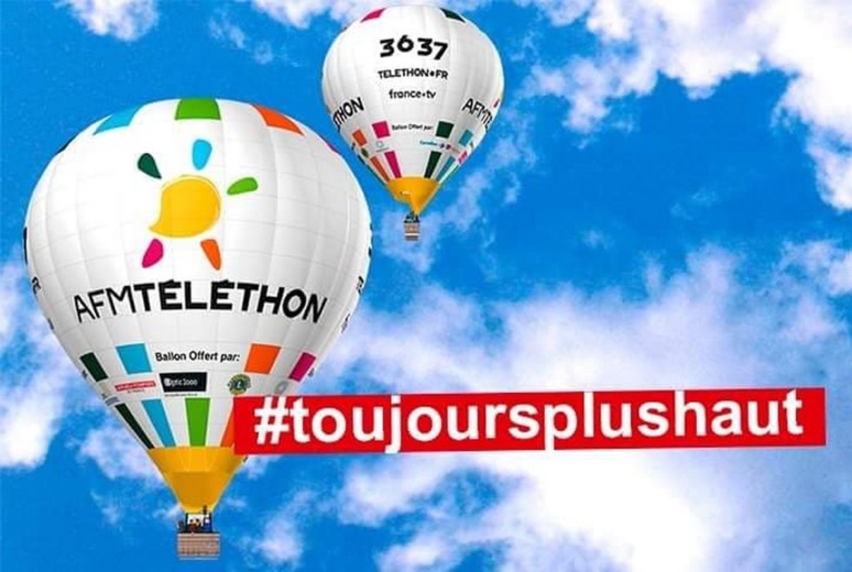 Pour cette année 2019, le thème du Téléthon, c'est la hauteur #toujoursplushaut © AFM-Téléthon Pour cette année 2019, le thème du Téléthon, c'est la hauteur #toujoursplushaut © AFM-Téléthon