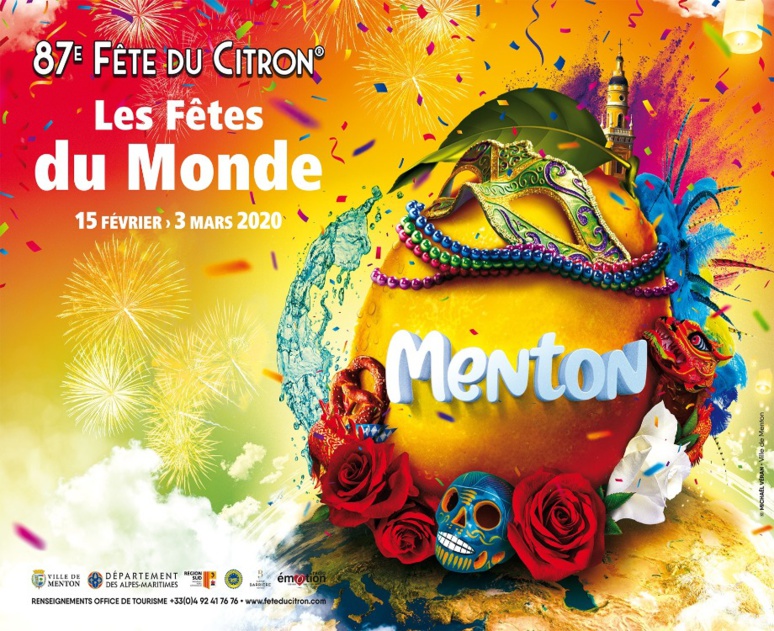La Fête du citron 2020 revient à partir du 15 février avec le thème Fêtes du Monde (c) Ville de Menton