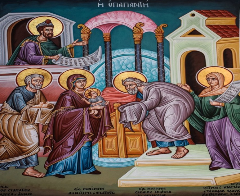 Peinture sur la présentation du Christ au temple (c) Dimitris Vetsikas/pixabay