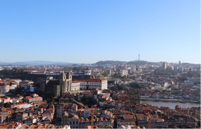 Vue des hauteurs de la ville depuis la Torre dos Clérigos. / © E.V. Vue des hauteurs de la ville depuis la Torre dos Clérigos. / © E.V.