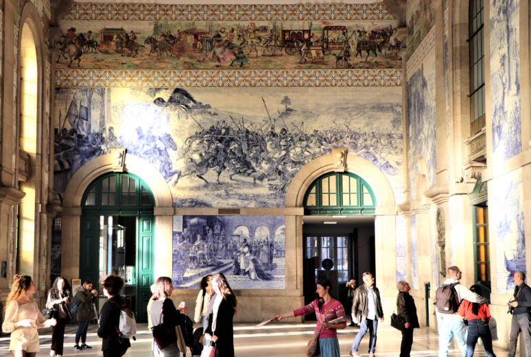 Azulejos de la gare de São Bento. / © E.V. Azulejos de la gare de São Bento. / © E.V.
