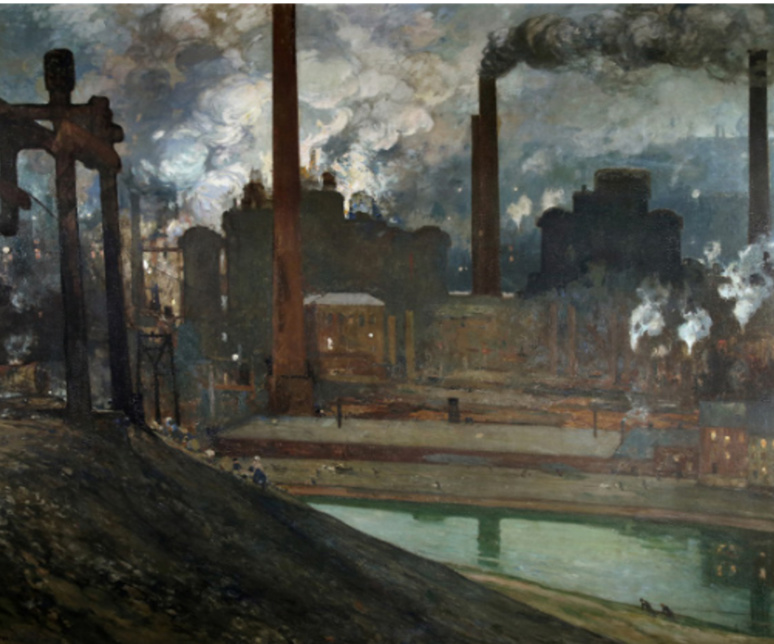 Les Hauts fourneaux de la Providence , 1904 Huile sur toile Luxeuil-les-Bains, musée de la Tour des Échevins © ADAGP, Paris 2019 Les Hauts fourneaux de la Providence , 1904 Huile sur toile Luxeuil-les-Bains, musée de la Tour des Échevins © ADAGP, Paris 2019