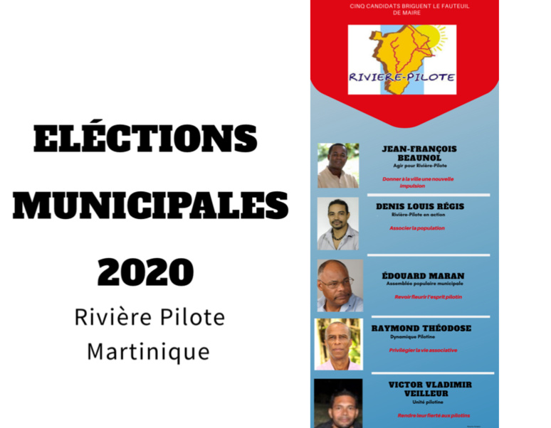 Cinq candidats briguent le fauteuil de maire, dont quatre issus du MIM (Mouvement Indépendantiste Martiniquais). (c) Nouria Anseur.
