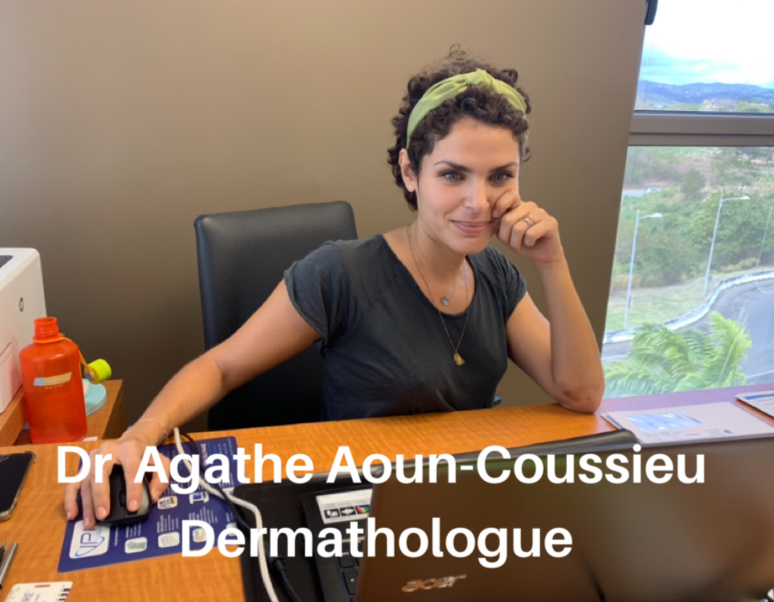 Le Dr Agathe Aoun-Coussieu, dermatologue à Fort de France, Martinique. (c) Nouria Anseur. Le Dr Agathe Aoun-Coussieu, dermatologue à Fort de France, Martinique. (c) Nouria Anseur.