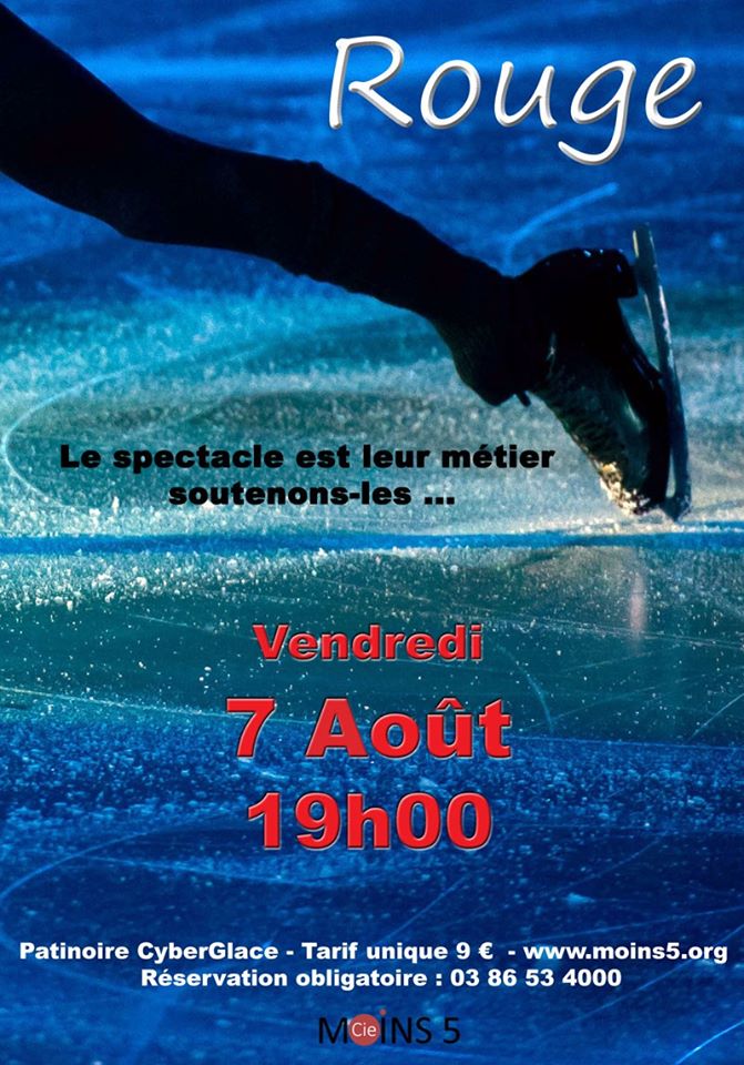 Auxerre-Monéteau : Rouge, le spectacle de la patinoire Cyberglace