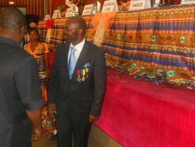 Armand Claude Abanda, Représentant Résident IAI Cameroun l'un des heureux récipiendaires du jour (Photo IAI)