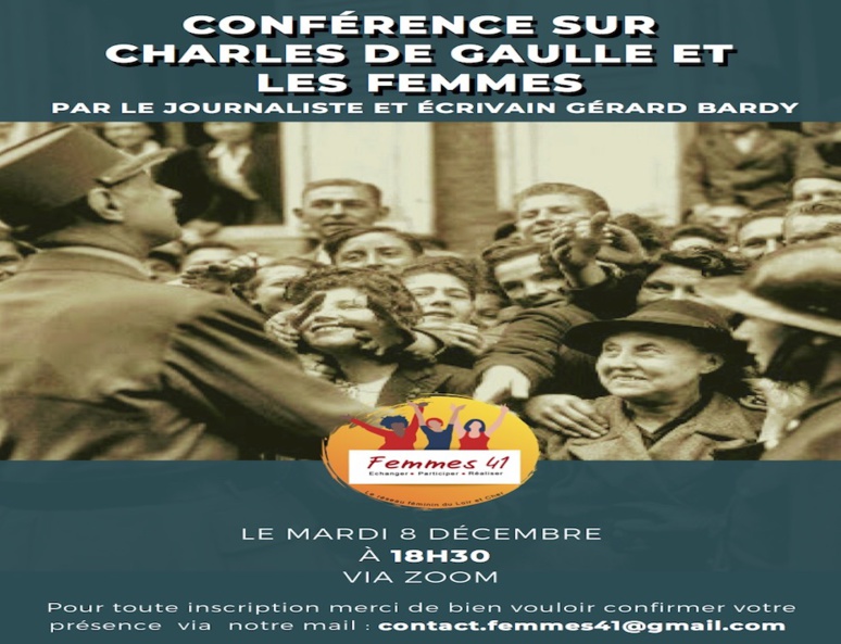 Conférence sur Charles de Gaulle et les femmes  (C) www.femmes41.com