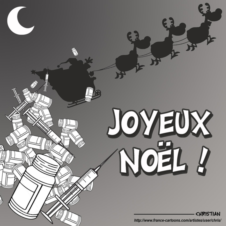Des vaccins en guise de cadeaux ! (C) Christian Larivière Des vaccins en guise de cadeaux ! (C) Christian Larivière