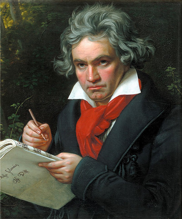 Ce mois de décembre clôt une année consacrée aux commémorations virtuelles liées aux 250 ans du grand musicien (c) portrait de Joseph Karl Stieler de 1820