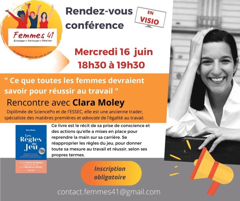 Clara Moley auteur de "Les règles du jeu" (c) Femmes 41. Clara Moley auteur de "Les règles du jeu" (c) Femmes 41.