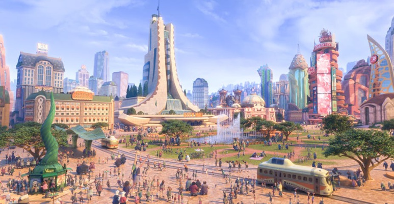 L'histoire de Zootopie s'ancre dans un univers qui s'adapte à la diversité de ses habitants. Disney L'histoire de Zootopie s'ancre dans un univers qui s'adapte à la diversité de ses habitants. Disney