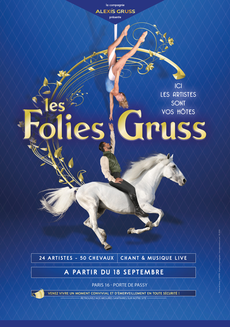 Les Folies Gruss, le spectacle reprend à Paris dès le 18/09/2021 Les Folies Gruss, le spectacle reprend à Paris dès le 18/09/2021