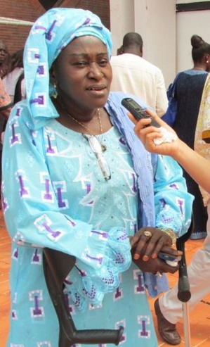 Ndèye Dagué Gueye,Présidente nationale du Comité des femmes de la Fédération sénégalaise des Associations des personnes handicapées du Sénégal. Photo (c) AT