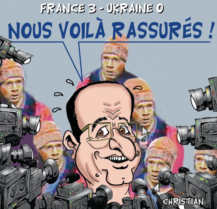 DESSIN DE PRESSE: Le président français soulagé