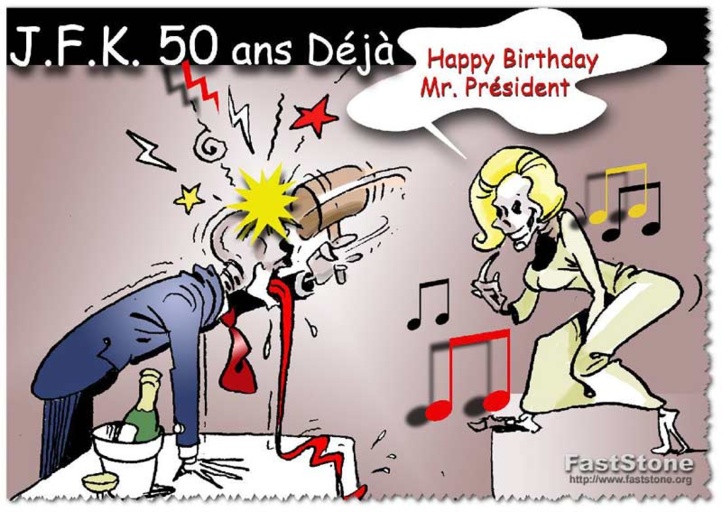 DESSIN DE PRESSE: Mémorial de l'assassinat de JFK