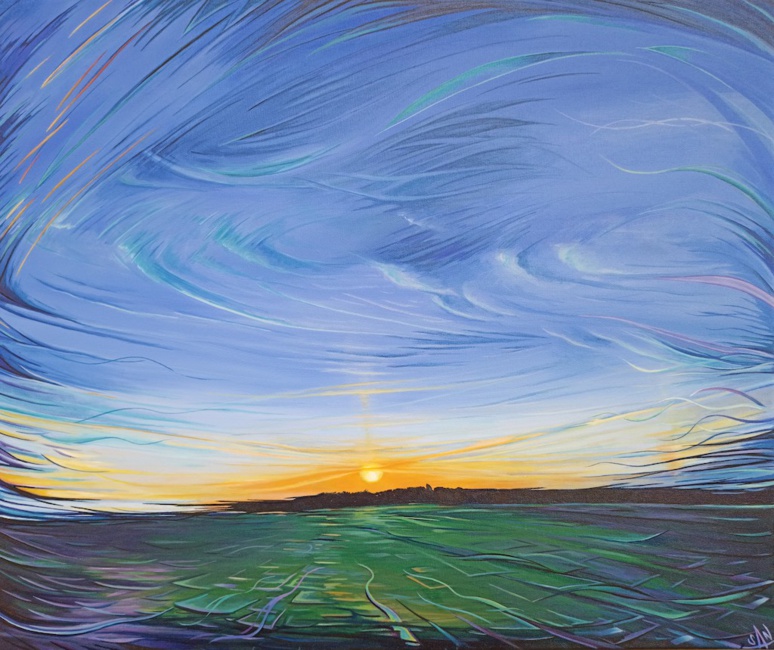 Univers en résonance : peinture de sAn Univers en résonance : peinture de sAn