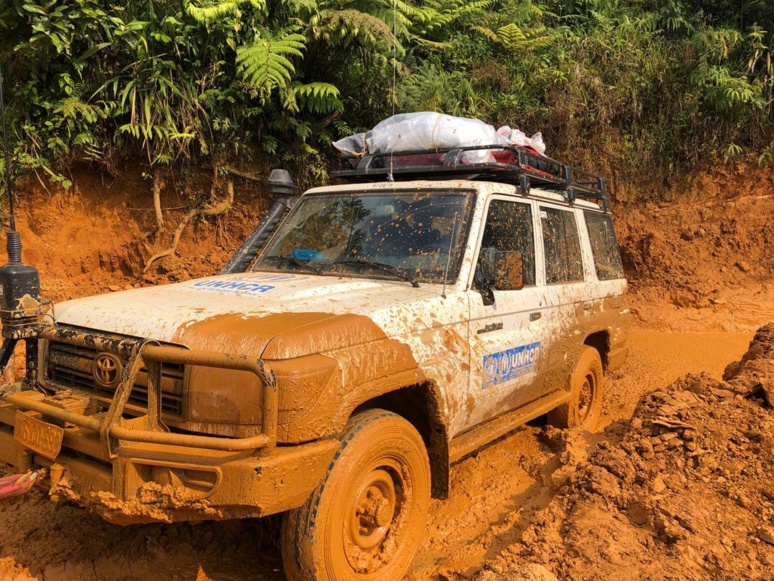 Une voiture du HCR sur le terrain©Unhcr2021 Une voiture du HCR sur le terrain©Unhcr2021