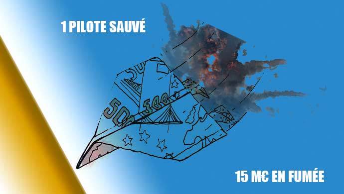 DESSIN DE PRESSE: Crash d'un Mirage 2000 en Meurthe-et-Moselle