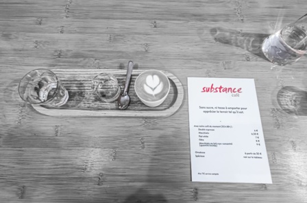 Substance aux cafés variés. (c) Sarah B. Substance aux cafés variés. (c) Sarah B.