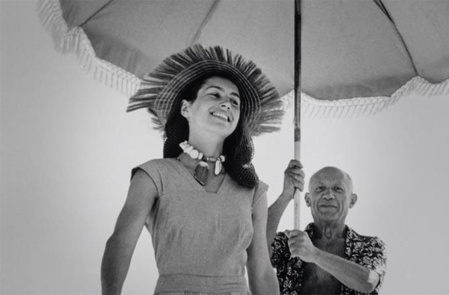 Françoise Gilot et Pablo Picasso (c) F. Capa