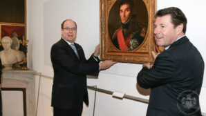 S.A.S. Albert II avec Christian Estrosi, à la Villa Masséna de Nice. Photo (c) Frédéric Nebinger / Palais Princier