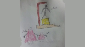Dessin de Mohanna, fille de Hamed Ahmadi. Photo © DR Dessin de Mohanna, fille de Hamed Ahmadi. Photo © DR