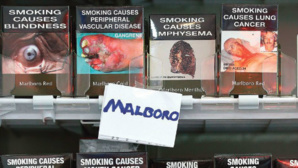 Les paquets de cigarettes neutres en vente en Australie. Illustration proposée par l'auteur.
