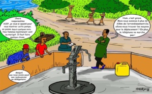 Les membres ACEP face aux difficultés de fonctionnement d'une pompe