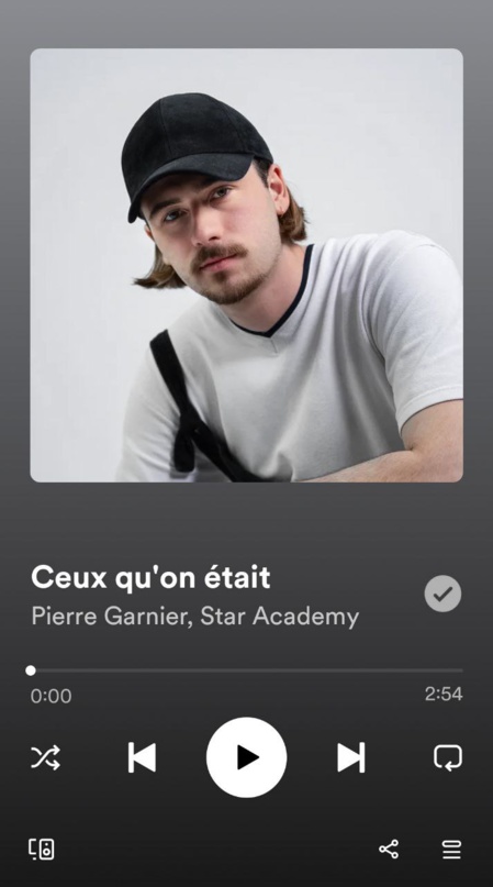 Pierre Garnier: “Ceux qu'on était”. (c) Sarah B. via Spotify, Columbia France, Sony. Pierre Garnier: “Ceux qu'on était”. (c) Sarah B. via Spotify, Columbia France, Sony.