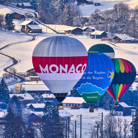 Coupe Prince Albert II : 4 faits sur une course pionnière de montgolfières écologiques à Monaco. (c) Aéronautes de Monaco.