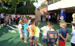 Rentrée des classes à Fontvieille. Photo (c) CDP