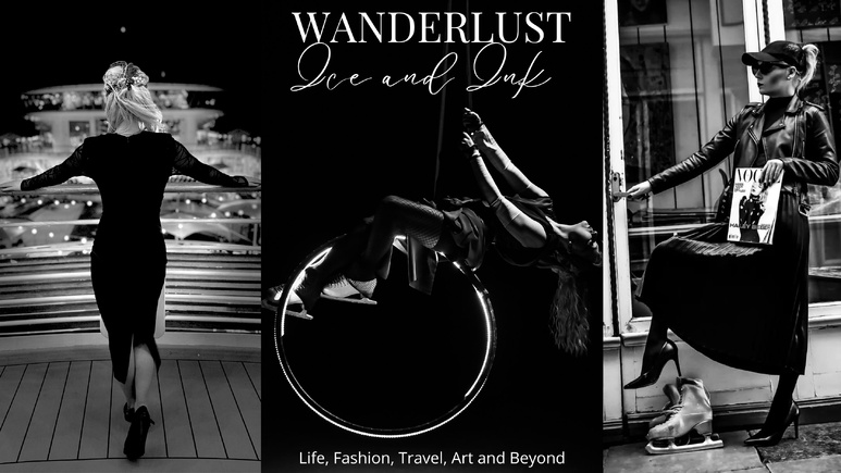 "Wanderlust Ice & Ink : Vie en tant que Patineuse Artistique Professionnelle et Journaliste Lifestyle à Bord de Navires de Croisière". (c) Gaelle Robert, Sarah B.