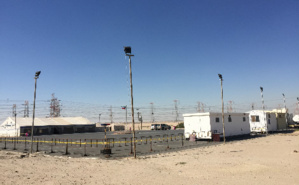Campement proposé par le ministère de l'Intérieur koweïtien pour ses salariés, dans la partie nord du désert. Photo (c) Bulent Inan